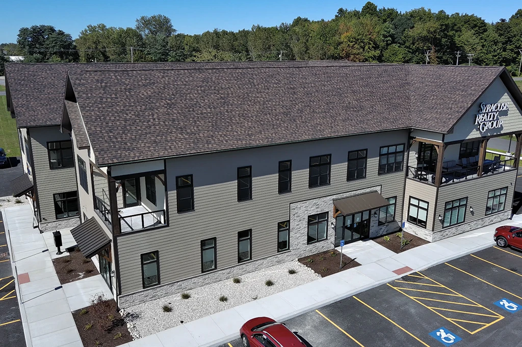 Clay Marketplace featuring David's Landing Apartments Aerial Shot
