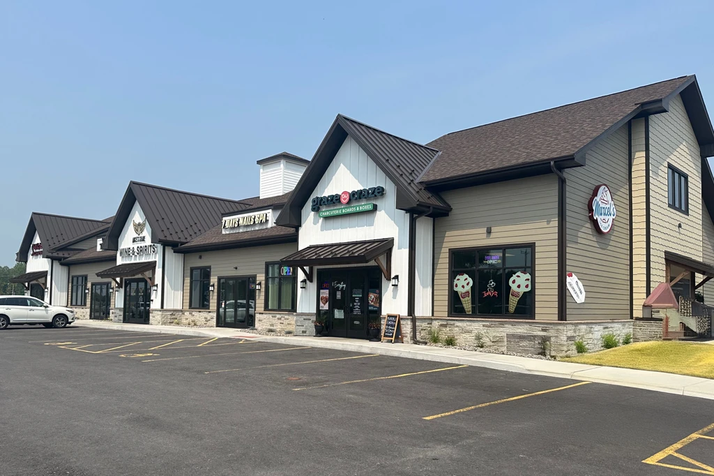 Clay Marketplace Stores - 7 Days Nails Spa, Graze & Craze, Marcel's Icecream